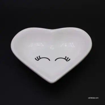 پیاله قلبی مدل طرح دار بسته 4 عددی